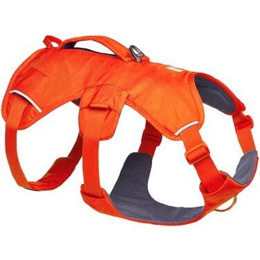 Ruffwear Web Master MultiUse Support Dog Harness Hiking and Trail Running Service and Working Everyday Wear Blaze Orange LargeXLarge