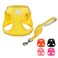 HIHANHAN Soft Mesh Dog Harness and Leash Set No Pull Puppy Harness and Leash Set Reflective Step in Harness for Small Medium Dogs Easy Walk Escape Proof Vest Harnesses Yellow XS