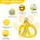 HIHANHAN Soft Mesh Dog Harness and Leash Set No Pull Puppy Harness and Leash Set Reflective Step in Harness for Small Medium Dogs Easy Walk Escape Proof Vest Harnesses Yellow XS