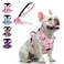 BEAUTYZOO No Pull Dog Harness and Leash Set with 2 Metal Leash Clips OverheadFree 3 Snap Buckles Design Adjustable NoChoke Soft Padded Reflective Oxford Pet Vest for Small Medium Large Dogs Pink
