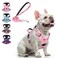 BEAUTYZOO No Pull Dog Harness and Leash Set with 2 Metal Leash Clips OverheadFree 3 Snap Buckles Design Adjustable NoChoke Soft Padded Reflective Oxford Pet Vest for Small Medium Large Dogs Pink