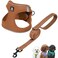 BELLAPAL BELLA PAL Step in Vest Harness for Small and Medium Dogs No Pull Small Dog Harness with Leash Set Comfortable Air Mesh Dog Vest Harness with Reflective Strip Mokka S