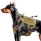 Bruvoalon HeavyDuty Tactical Dog Harness for Large Dogs No Pull Adjustable Reflective Pet Vest with Molle System K9 MilitaryGrade Control for Service Training Outdoor 10 Breeds Khaki Large