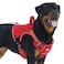AUROTH Tactical Dog Harness for Large Dogs No Pull Adjustable Pet Harness Reflective K9 Working Training Easy Control Pet Vest Military Service Dog Harnesses Red L