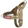 Forestpaw No Pull Dog Harness with Large HandleSlip on Reflective Vest with Quick Release BuckleComfortable Flannel Lining for Medium Large Dogs Walking Training Includes 3 PatchesBrown M