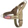 Forestpaw No Pull Dog Harness with Large HandleSlip on Reflective Vest with Quick Release BuckleComfortable Flannel Lining for Medium Large Dogs Walking Training Includes 3 PatchesBrown M