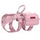 OneTigris Service Dog Vest Harness Service Dog Cape Guardian Dog Backpack Harness with Pouches Dog Saddle Bag for Small Medium and Large Dogs Pink M