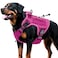 Bruvoalon HeavyDuty Tactical Dog Harness for Large Dogs No Pull Adjustable Reflective Pet Vest with Molle System K9 MilitaryGrade Control for Service Training Outdoor 10 Breeds Pink XLarge