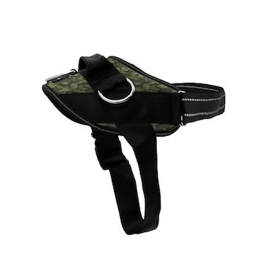 ShawnCo Essential Dog Harness NoPull Pet Vest with 3 Leash Clips No Choke Reflective Adjustable and Padded for Easy Walking and Training for Small Medium and Large Dogs Military Camo S