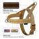 Annchwool No Pull Dog Harness with Soft Padded HandleReflective Strip Escape Proof and Quick Fit to Adjust Dog HarnessEasy for Training Walking for Small Medium and Large DogsBrownXS1 In Width