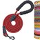 MayPaw 6FT Rope Dog Leash Soft Padded Handle Thick Nylon Pet Leash Large Medium Dogs Walking Training Leashes red Black 12 6