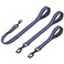 Cymiler Short Dog Leash3 Sizes Nylon Short Traffic Leash with Padded HandleDog Short Training Leash with Highly Reflective Threads for Small Medium Large Dogs WideBluenew
