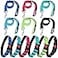 Sanwuta 6 Sets Reflective Dog Leash and Collar Set Nylon Leashes Adjustable Dog Collar Heavy Duty Padded Handle Leash for Small Medium Large Dogs Walking TrainingStylish Color
