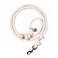 Glow Pups Coastal Chic Cotton Rope Dog Leash Handmade Caribbean Cotton with Strong Clasp DRing Soft Durable Ideal for Weddings Boho Chic Beachy Island Style 5 Foot Boho Leash Natural White