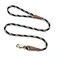 Mendota Pet Snap Leash BritishStyle Braided Dog Lead Made in The USA Black Confetti 12 in x 6 ft for Large Breeds