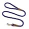 Mendota Pet Snap Leash BritishStyle Braided Dog Lead Made in The USA Purple 38 in x 6 ft for SmallMedium Breeds