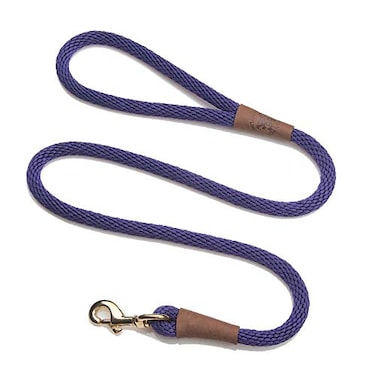 Mendota Pet Snap Leash BritishStyle Braided Dog Lead Made in The USA Purple 38 in x 6 ft for SmallMedium Breeds