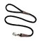 Mendota Pet Snap Leash BritishStyle Braided Dog Lead Made in The USA Black 12 in x 6 ft for Large Breeds