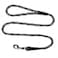 Mendota Pet Snap Leash BritishStyle Braided Dog Lead Made in The USA Black Ice Silver 12 in x 6 ft for Large Breeds