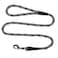 Mendota Pet Snap Leash BritishStyle Braided Dog Lead Made in The USA Black Ice Silver 12 in x 6 ft for Large Breeds