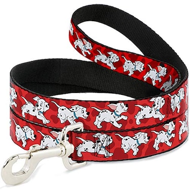 Buckle-Down BuckleDown Pet Leash Dalmatians RunningPaws RedsWhiteBlack 6 Feet Long 1 Wide