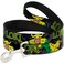 Buckle-Down BuckleDown Pet Leash LOKI in Action BlackGrayYellowGreen 4 Feet Long 1 Wide