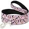 Buckle-Down BuckleDown Pet Leash Minnie Mouse Expressions Polka Dot PinkWhite 6 Feet Long 1 Wide