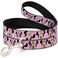 Buckle-Down BuckleDown Pet Leash Minnie Mouse Expressions Polka Dot PinkWhite 6 Feet Long 1 Wide