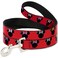 Buckle-Down BuckleDown Pet Leash Minnie Mouse Silhouette RedBlackPolka Dot 6 Feet Long 1 Wide