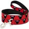 Buckle-Down BuckleDown Pet Leash Minnie Mouse Silhouette RedBlackPolka Dot 6 Feet Long 1 Wide