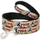 Buckle-Down BuckleDown Pet Leash THOR Hammer RedYellowWhite 4 Feet Long 1 Wide