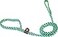 Lone Wolf Slip Lead for Dogs 58 by 6Feet Surfside Lime GreenPacific Blue Spiral
