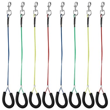 Chunful 8 Pcs Dog Grooming Loop Noose Restraint Loop for Groomers Long Noose for Pet Grooming Table Bath Tub Medium Large Small Bathing Station
