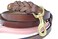 Soft Touch Collars Heavy Duty Leather Braided Dog Leash Brown with Pink Padded Handle 6ft