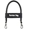 ActiveDogs.com ActiveDogs Bridge Handle for Service Dog Vest Harnesses Assistance Dog Handle with Reinforced Nylon Heavy Duty Metal Clips Service Dog ID Band Black 12
