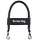 ActiveDogs.com ActiveDogs Bridge Handle for Service Dog Vest Harnesses Assistance Dog Handle with Reinforced Nylon Heavy Duty Metal Clips Service Dog ID Band Black 12