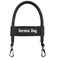 ActiveDogs.com ActiveDogs Bridge Handle for Service Dog Vest Harnesses Assistance Dog Handle with Reinforced Nylon Heavy Duty Metal Clips Service Dog ID Band Black 12
