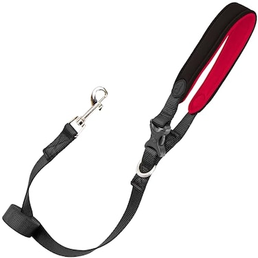 Gooby Escape Free Sport Leash Black 4 FT Neoprene Dog Leash with Quick Release Buckle for Small Medium and Large Dogs