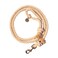 Glow Pups Luxury Neutral Rope Dog Leash for Small Medium Large Breeds Strong Metal Clasp Comfortable Loop Handle Stylish Dog Leashes 5 Foot Tan Color