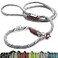 Friends Forever Extremely Durable Dog Rope Leash Premium Quality Training Slip Lead Reflective Thick Heavy Duty Sturdy No Pull Comfortable For The Strong Large Medium Small Pets 6 feet Silver