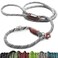 Friends Forever Extremely Durable Dog Rope Leash Premium Quality Training Slip Lead Reflective Thick Heavy Duty Sturdy No Pull Comfortable For The Strong Large Medium Small Pets 6 feet Silver
