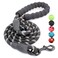 BAAPET 2456 FT Dog Leash with Comfortable Padded Handle and Highly Reflective Threads for Small Medium and Large Dogs 5FT12 Black