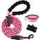BARKBAY Dog Leashes for Large Dogs Heavy Duty Dog Leash 456 FT with Comfortable Padded Handle and Highly Reflective Threads for Medium Large Dogs Walking Training Running 5FT12Pink