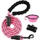 BARKBAY Dog Leashes for Large Dogs Heavy Duty Dog Leash 456 FT with Comfortable Padded Handle and Highly Reflective Threads for Medium Large Dogs Walking Training Running 5FT12Pink