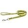 Herm Sprenger Heavy Duty Rubberized Nylon Reflective Dog Leash 6 Feet Safety Control No Slip Grip Loop Handle NoTangle 360 Swivel Comfort Lead for Small Medium Dogs Yellow