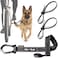 BIKE AND DOG Dog Leash and Harness for Bicycle Harness with 3 Rings 2 are Sides Includes 2 Special Cable Ties for Bicycle Patented Black Leash