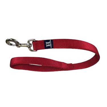Hamilton Double Thick Nylon Dog Training Lead 1 Wide by 6 Long with TangleFree 360 Swivel Snap Red