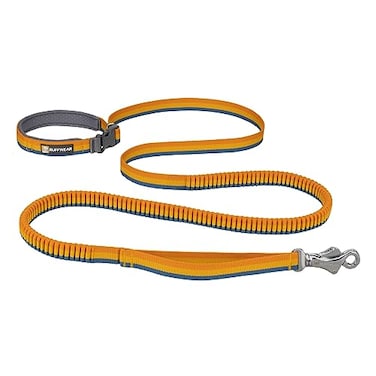 Ruffwear Roamer Bungee Dog Leash for Running Biking or Hiking Can be Used HandHeld or HandsFree Yellow Snow 557