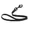 Dogline Biothane Waterproof Dog Leash Strong Coated Nylon Webbing with Black Hardware OdorProof Easy to Clean High Performance for Small or Large Dogs Made in USA 2 ft Lead Black