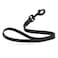 Dogline Biothane Waterproof Dog Leash Strong Coated Nylon Webbing with Black Hardware OdorProof Easy to Clean High Performance for Small or Large Dogs Made in USA 2 ft Lead Black